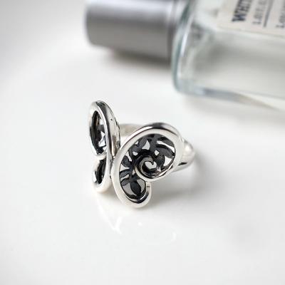 China CLASSIC High Quality Women's 925 Sterling Silver Statement Butterfly rings for sale