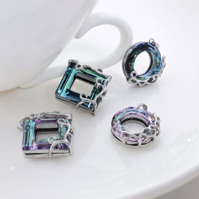 China CLASSIC Crystal Stainless Steel Jewelry High Quality Couple Lovers Jewelry for sale