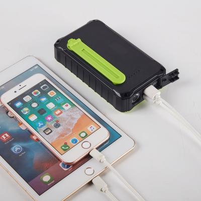 China Outdoor Backup Solar Power Bank Support 2022 Fast Crank Emergency Power Bank Support Amazon Micro Usb Charging for sale