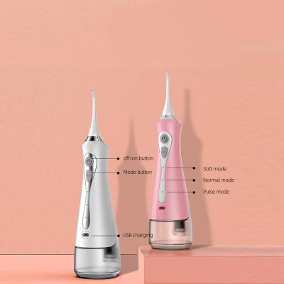 China USB Irrigator Outdoor High Quality Rechargeable Oral Oral Portable Water Flosser Jet 230ml Teeth Cleaner for sale