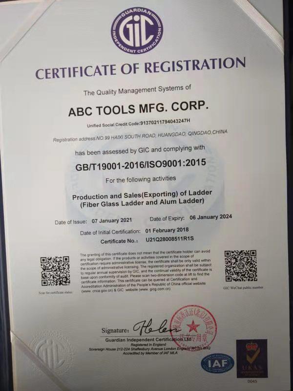 ISO9001 - Abc Tools Mfg. Corp.