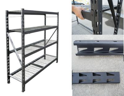 China Corrosion Protection Adjustable Steel Shelving Storage Rack Shelves / Steel Warehouse Shelving for sale