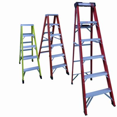 China isolation ladders two 2 3 5 step multifunctional folding frp step ladder with handle handrail safety rail for sale