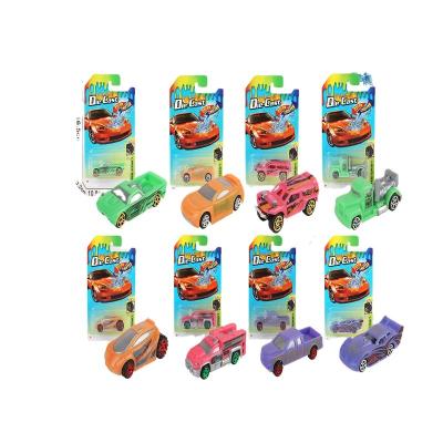 China 1:64 Hot Diecast Free Wheel Children's Toy Die Casting Alloy Toy Car Color Changing Car Die Casting Alloy Car for sale