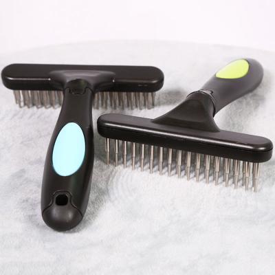 China Viable Factory Custom Stainless Steel Hair Brush Removal Comb Cat And Dog Pet Grooming Cleaning Sets for sale