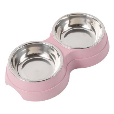 China Sustainable Custom LOGO Stainless Steel Dog Food and Water Bowl Slow Feeder Large Dog Bowl for sale