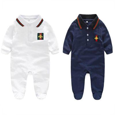 China Sale One Piece Jumpsuit Rompers Spring Baby Boy Long Sleeve Jumpsuit Babies Boy Girls Warm Cotton Romper Teams Clothes for sale