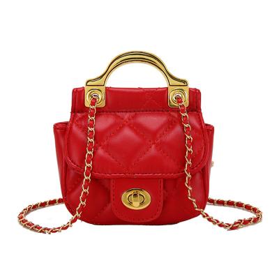 China PU Leather Mini Bag Women Bags With Chain And Cute Little Kid Girls Designer Inspired Bags for sale