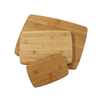 China Sustainable Factory Price 3PCS Custom Organic Bamboo Wooden Cutting Board Set for sale