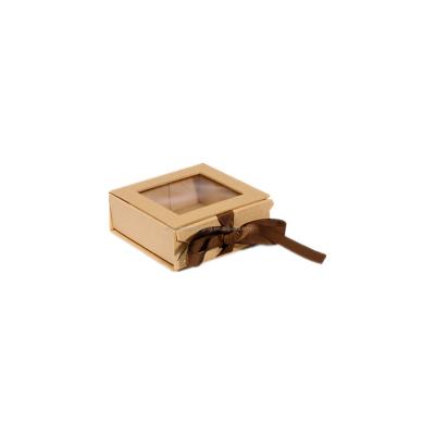 China 2021 Paper Dedicate Kraft Paper Window Gift Box for sale