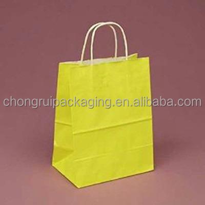 China Recyclable High Quality Shopping Kraft Paper Bag Wholesale for sale