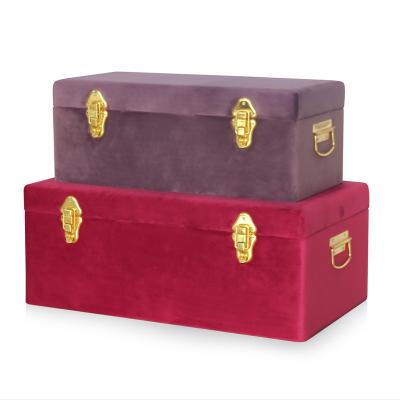 China Decorative Space Saving Bedroom Furniture Home Storage Trunk Set for sale