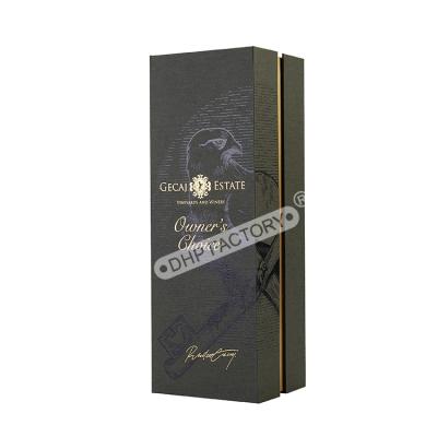 China Luxury Rigid Paper Gift Box Whiskey Wine Champagne Bottles Glass Packaging Custom Logo Empty Handmade Directly for sale