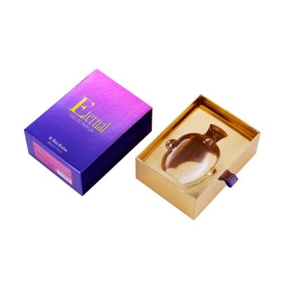 China Factory Wholesale Rigid Luxury Cosmetic Packaging Paper Drawer Bottle Materials Recycled Custom Cardboard Perfume Boxes for sale