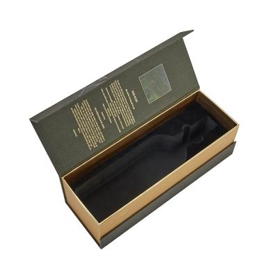 China Recycled Materials Factory Direct Supply Customized Gift Paper Bottle Cardboard Magnetic Closure Champagne Packaging Wine Box for sale