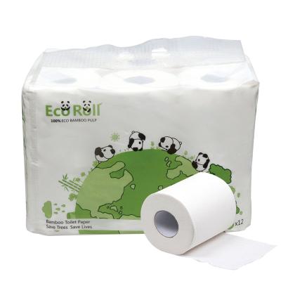 China FSC factory price eco-friendly best private label biodegradable bamboo 3ply toilet paper for sale