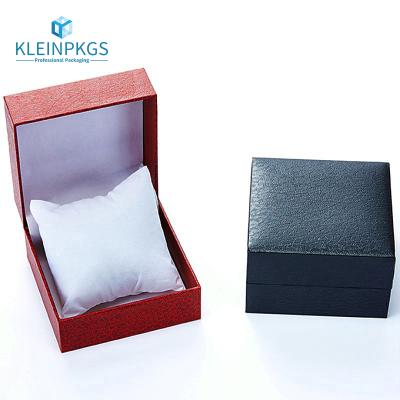 China Recycled Materials Wholesale Luxury Leather Tissue Box Logo Leather Jewelry Box Custom PU Leather Box Beauty Bracelet for sale