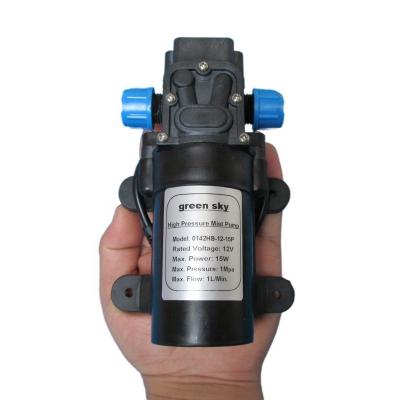 China Factory Grimmsky Automotive Industry Directly Sale 1L/min 12V DC 15W 1Mpa 145PSI 10BAR Mist Spray Manufacturer Water Mist Diaphragm Pump for sale