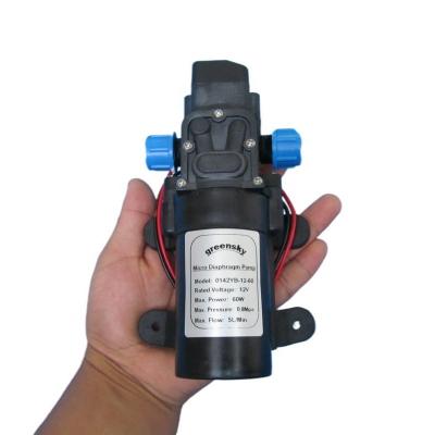 China Factory Grimmsky Automotive Industry Type 5L/Min 12V DC 60W Diaphragm Booster Directly Sell Pressure Switch Pump for sale