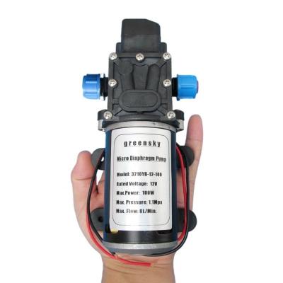 China Factory Grimmsky Automotive Industry Type Pressure Switch 8L/Min 12V DC 100W Electric Self-priming High Pressure Water Pump Sell Directly for sale