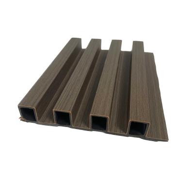 China Modern LYXK Technical Wood 160x24MM  Decorative Wood Alternative Fluted Wall Panel Wpc Wall Panel for sale