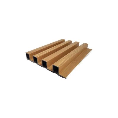 China Modern LYXK Classic Wood Grain Color Decorate Single Hole Wpc Board Indoor Great Wall Board for sale