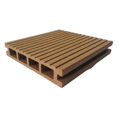 China Modern LYXK Teak 140*25mm Outdoor Wood Plastic Composite Wpc Flooring Composite Decking for sale