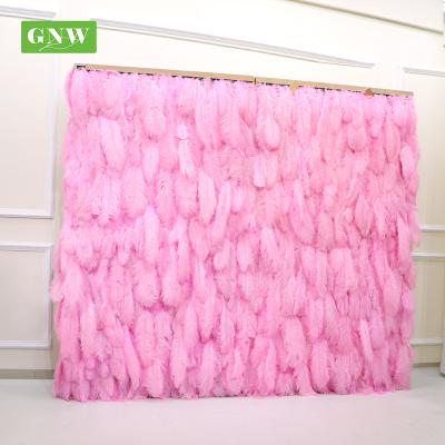 China Home.Restaurant.Bar.Hotel.Wedding GNW luxury artificial rose plant rolled up ceiling home decoration or wedding party decorative blush rose flower wall for sale