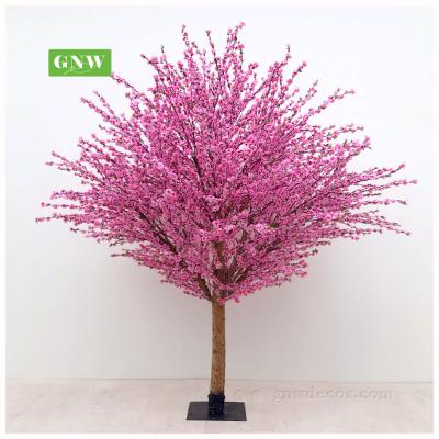 China Touch GNW 6ft Natural Indoor Artificial Cherry Blossoms Flowering Artificial Trees For Wedding Decoration for sale