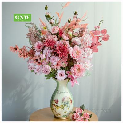 China High Quality Wedding Event Decoration Rose Series Decoration Flower Supplies Artificial Rose Orchid Cherry Blossom Peony Decorative Flowers for sale