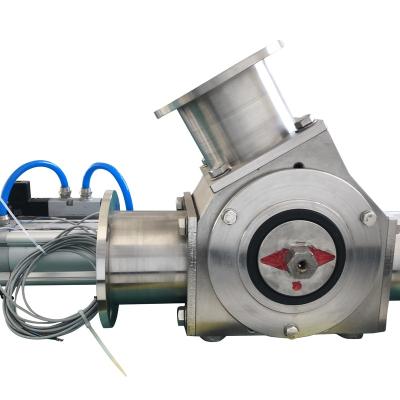 China General Slide Rotary Valve 3 Way Diverter Valve Vacuum Air Pneumatic Conveying System for sale