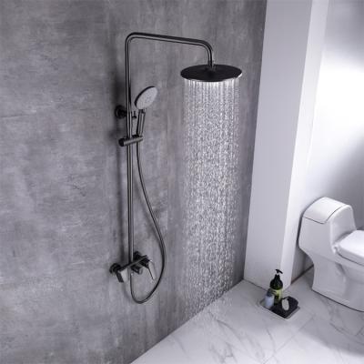 China Without Slide Bar Modern Chrome Waterfall Bath Rainwater Mixer Tap Solid Brass Two Way Concealed Traditional Shower for sale