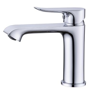 China Bathroom Wash Basin Metered Faucet Manufacturer Single Lever Hot And Cold Water Faucet Basin Mixer for sale