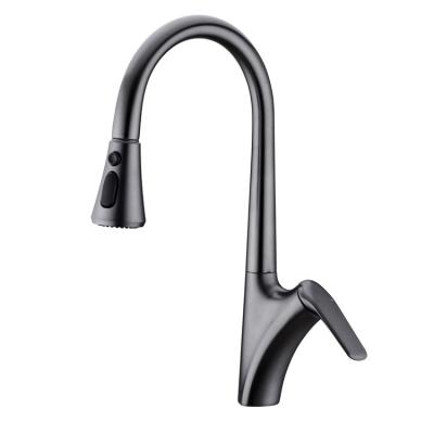 China Cold And Hot Mixer Brass Pull Down Kitchen Faucet On The Other Kitchen Pull Down Faucet for sale