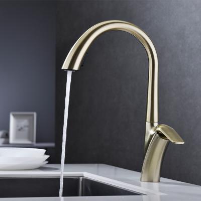 China Cold And Hot Mixer Brass Pull Down Kitchen Faucet On The Other Kitchen Pull Down Faucet for sale