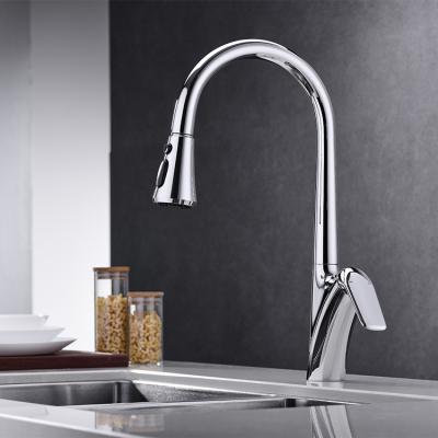 China Other pull down hot and cold kitchen faucet mixers for sale