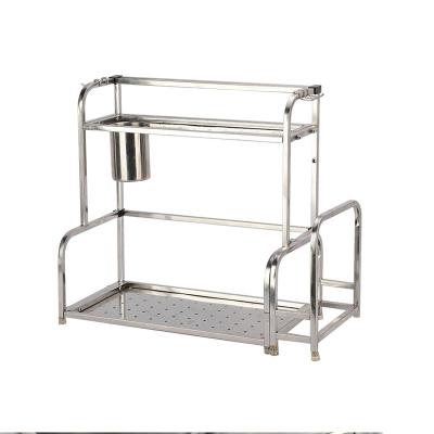 China 2022 Sustainable Hot Selling Multilayer Stainless Steel Metal Kitchen Shelf Storage Rack for sale