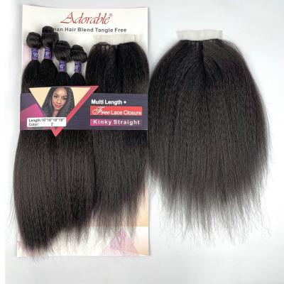 China Wholesale X-Ring Hair Synthetic Hair Bundles Straight Hair Extensions Natural Black High Temperature Fiber Heat Resistant Fiber Wholesale for sale