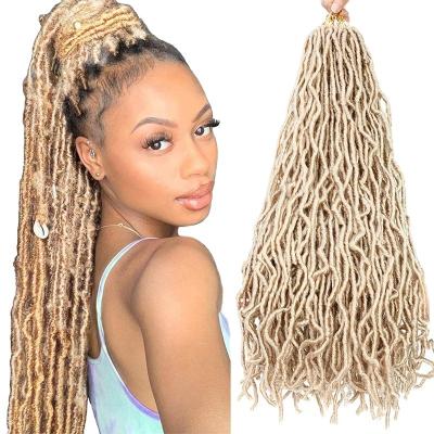 China New Soft Synthetic Afro Locs 36 Inch Faux Locs Crochet Hair Distressed Crochet NU Faux Locs XS-04 for sale