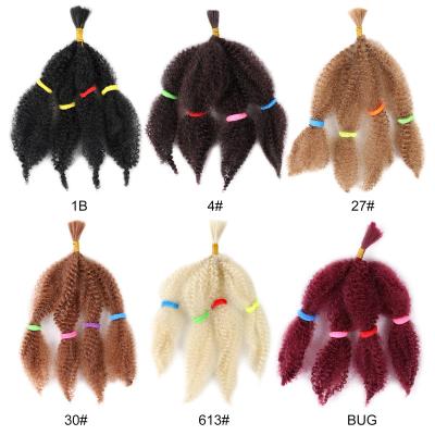 China Wholesale Low Temperature Fiber Marley Braiding Hair For Extensions Acceptale Dropshipping Marley Braid Hair Afro Kinky Twists Synthetic Fiber Hair for sale