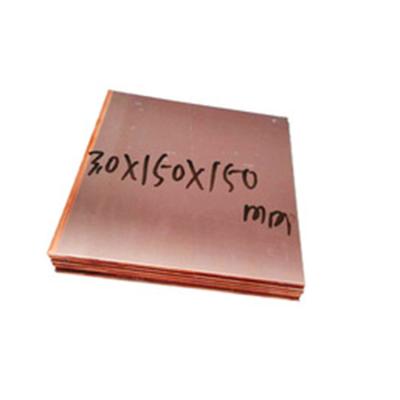 China 0.2mm 0.4mm 0.5mm 0.8mm 1mm Electrical Zinc Coated Copper Sheet / Plate for sale