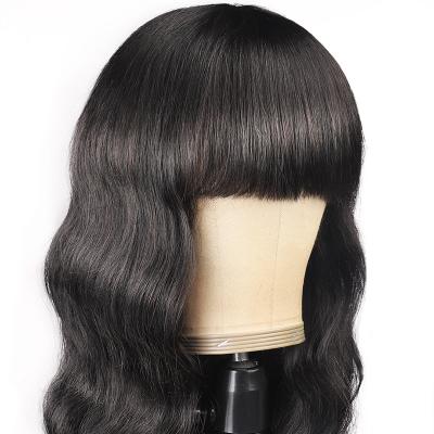 China Machine Made Body Wave Human Hair Wigs Full Natural Brazilian Hair Wigs For Women for sale