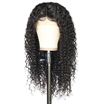 China curly curl lace frontal wig preplucked bleached knots hair lace wig hd 13*6 lace frontal wig for sale