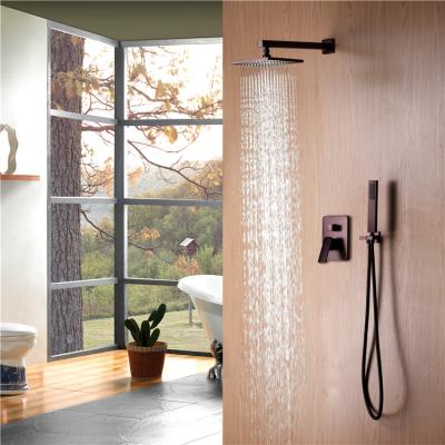 China GLOBE modern luxury hidden bronze surface treatment bathroom shower faucet with handshower for sale