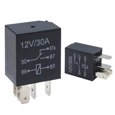 China Flame Retardant Miniature Violet Relay 12V 30a 24V 5pin Conversion Automobile Relay for sale