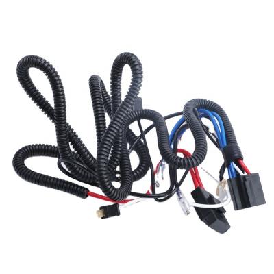 China 12V 24V Automobile Car Snail Horn Harness with Optional Relay for sale