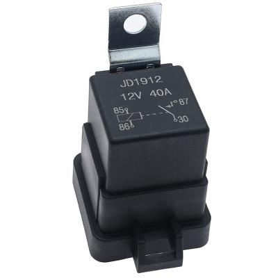 China 12V 40A 24V JD1912 Automobile Relay Double Seat Waterproof Normally Open Type Flame Retardant and Waterproof Relay for sale