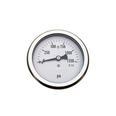 China SKA-D101 62mm Pipe Connection Bronze Different Pressure Gauge for sale