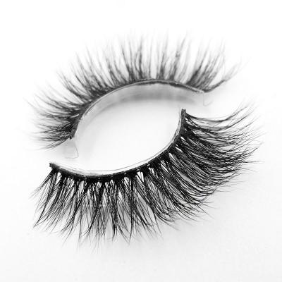 China Wispyfalse Long Natural Eyelashes 25mm Synthetic Fiber False Eyelashes for sale