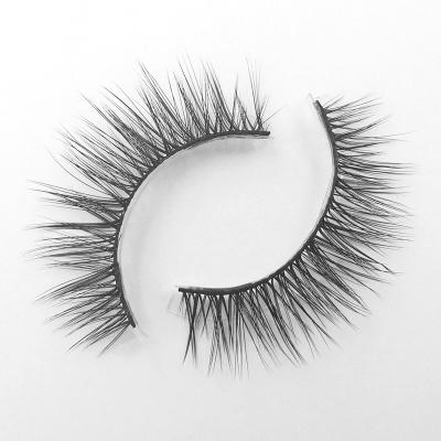 China False 8-15mm Natural Fluffy Online Mink False Strip Natural Soft Eyelash Wholesale Price Eyelashes for sale